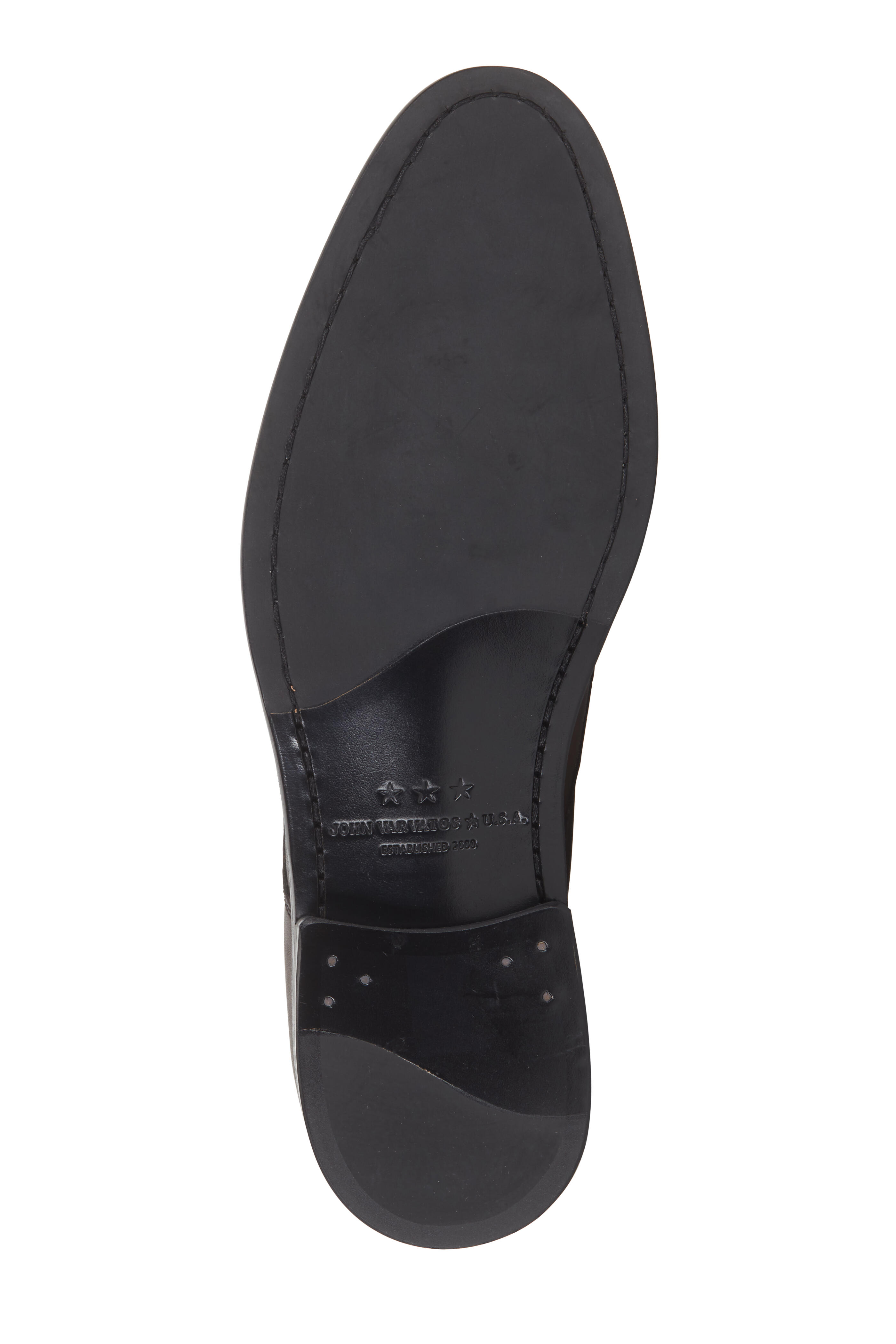 John Varvatos - NYC Cut Espresso Leather Slip-On Derby Shoe