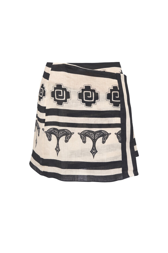 Khaite - Alleta Sheer Paneled Black Silk Midi Skirt