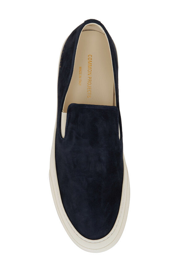 Common Projects - Blue Suede Slip On Sneaker