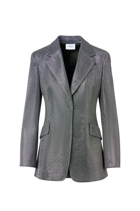 Akris Punto Strass Embellished Boyfriend Blazer - view 1