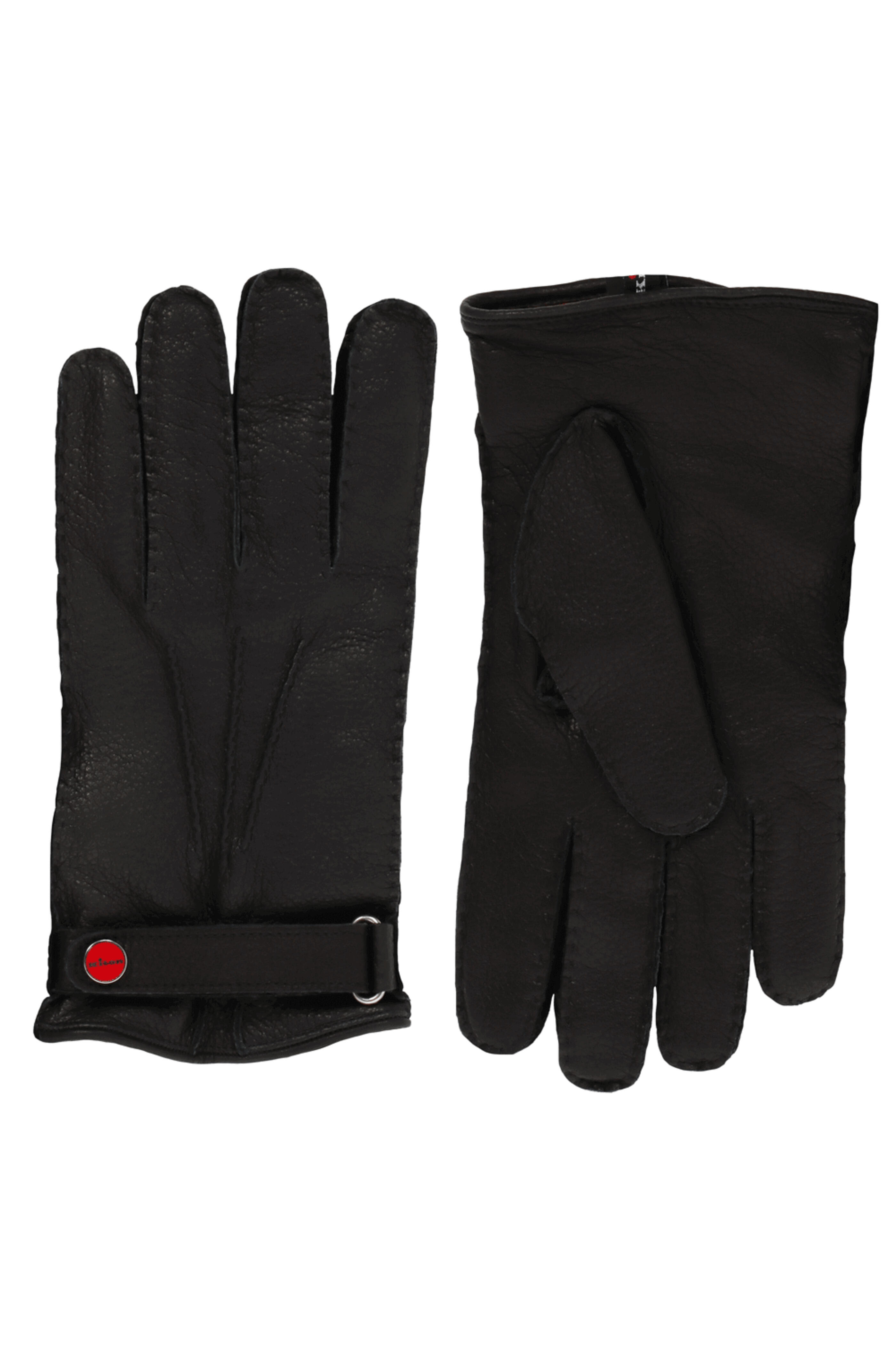 Kiton - Black Leather Gloves