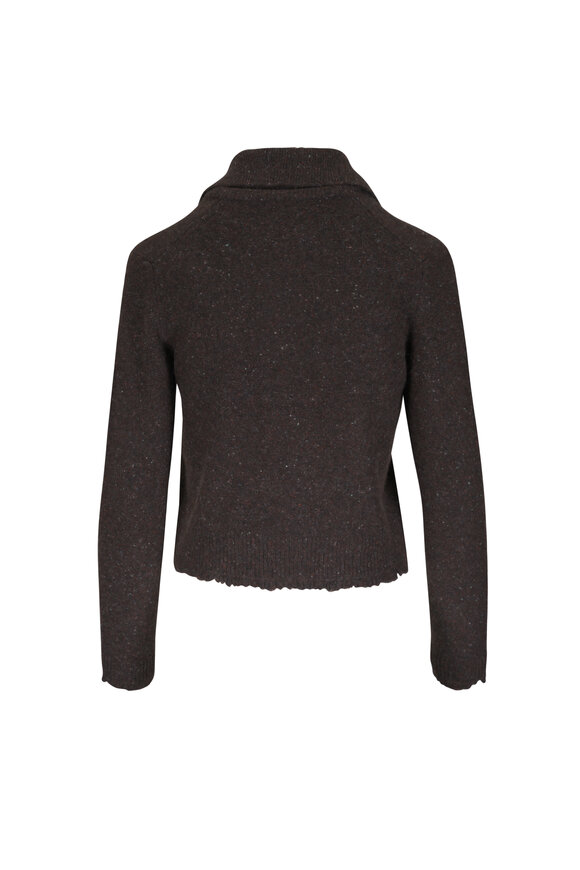Vince Wood Shrunken Donegal-Style Cashmere Cardigan - view 2