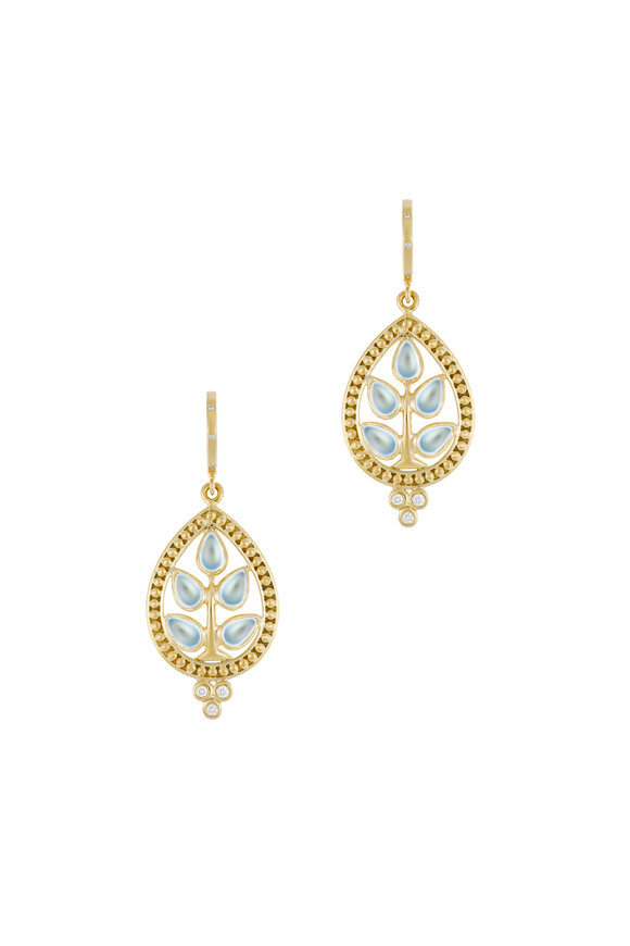 Temple St. Clair - Yellow Gold Tree Of Life Diamond Earrings
