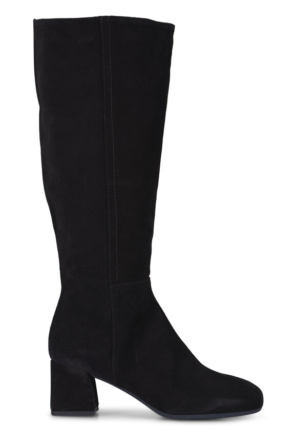 La Canadienne Jaxson Black Suede Tall Boot, 60mm - view 2