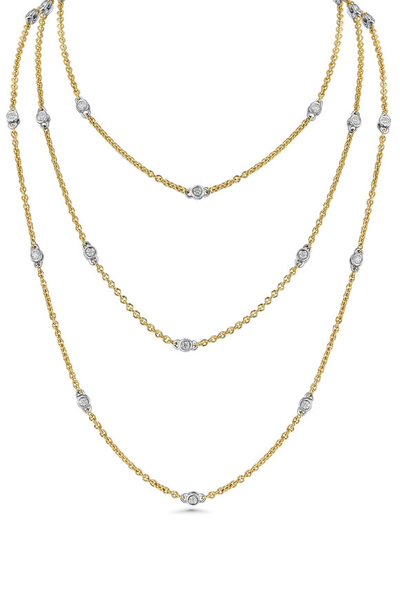Aaron Henry 18k Gold Diamond Celebration Link Necklace - view 1