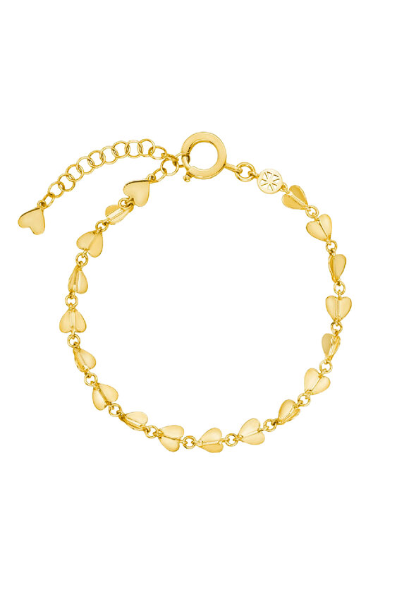 Cadar 18k Yellow Gold Small Wings of Love Bracelet - view 1