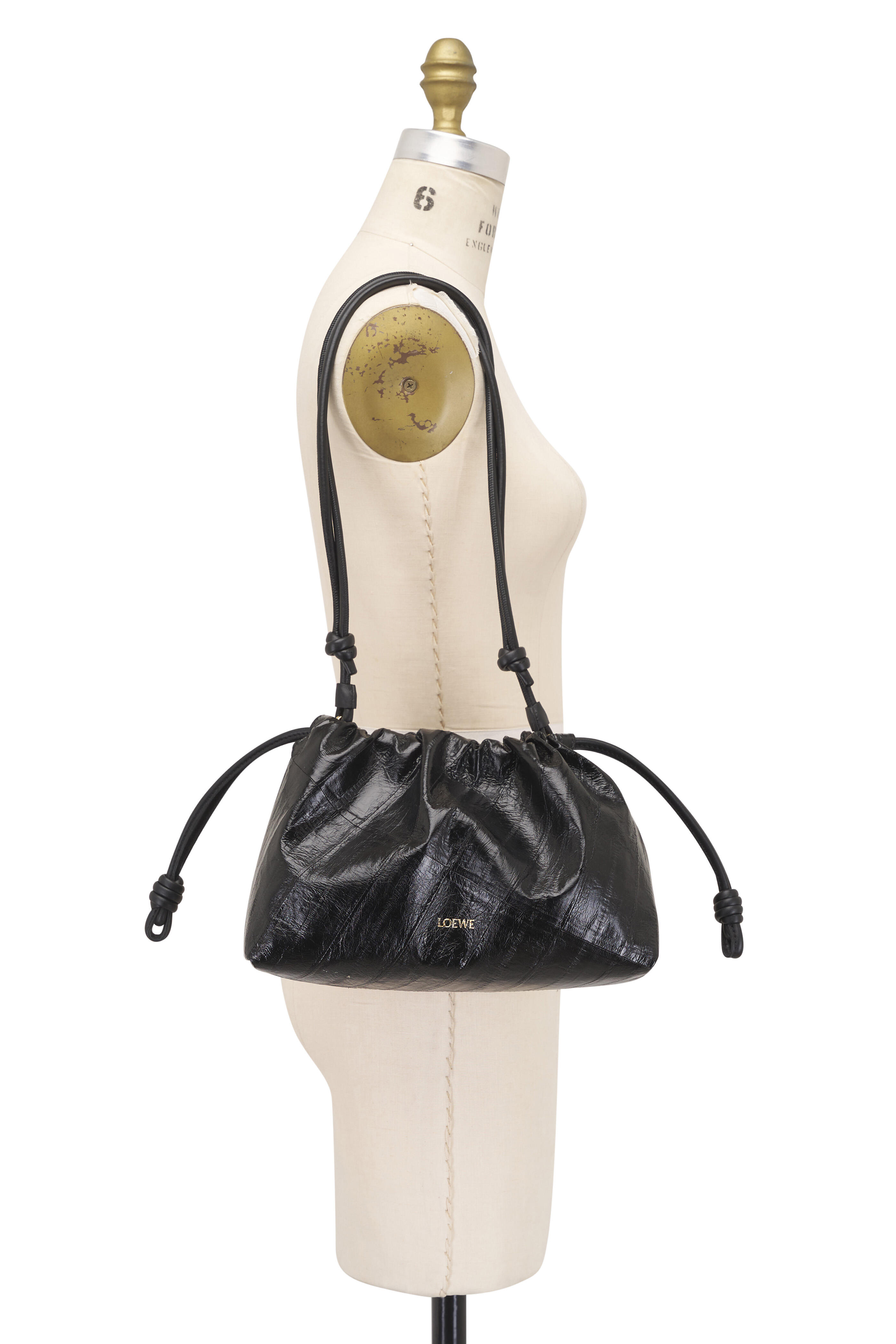 Loewe - Medium Flamenco Black Bag