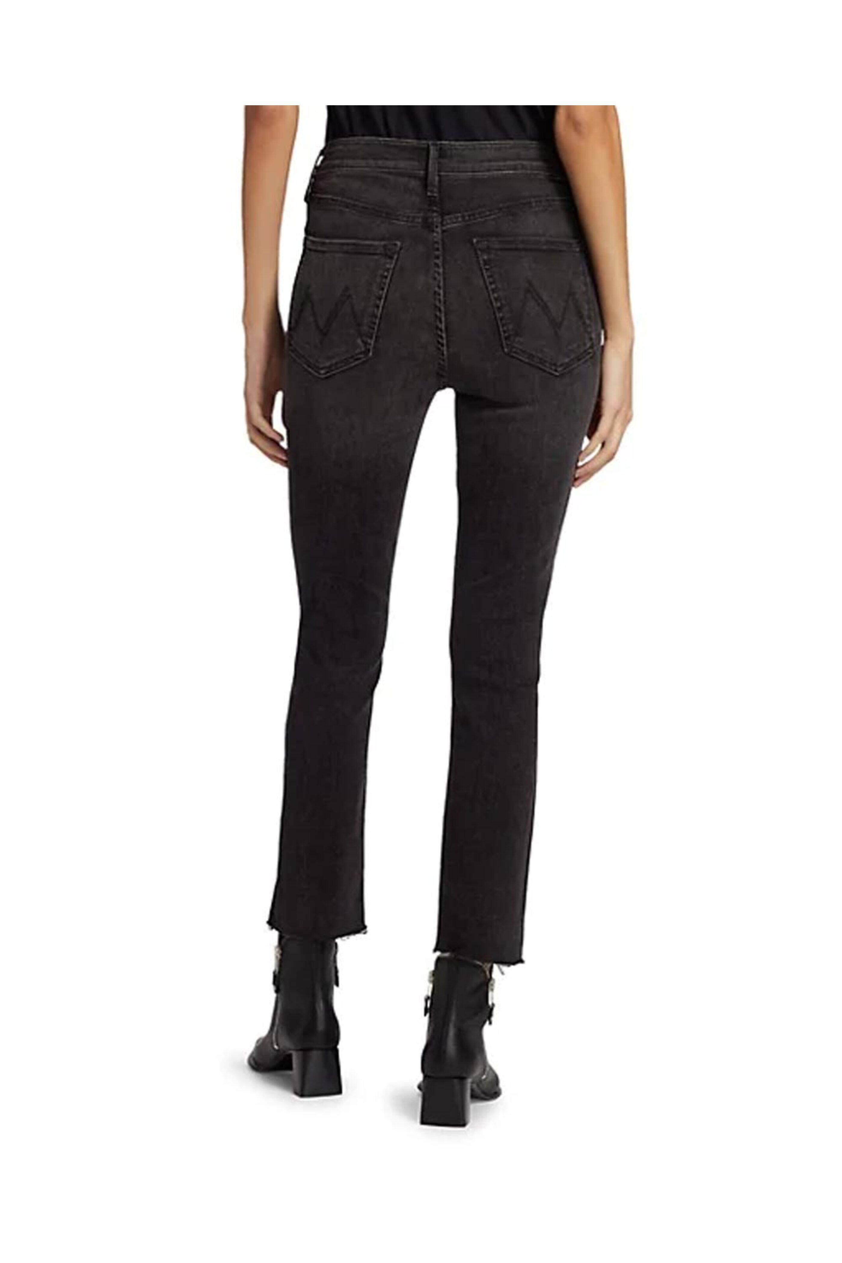 Mother - The Pixie Dazzler Ankle Fray Jean in Night Shadow