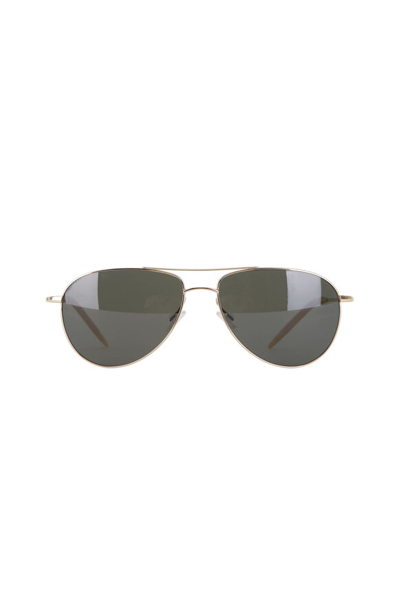 Oliver Peoples - Benedict Gold Polarized Sunglasses