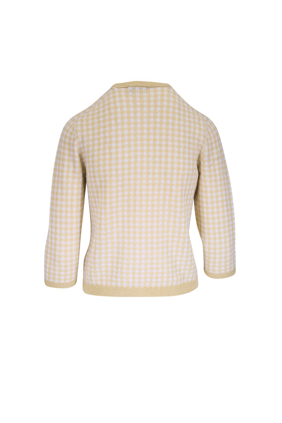 Vince Off White & Maiz Gingham Cardigan - view 5