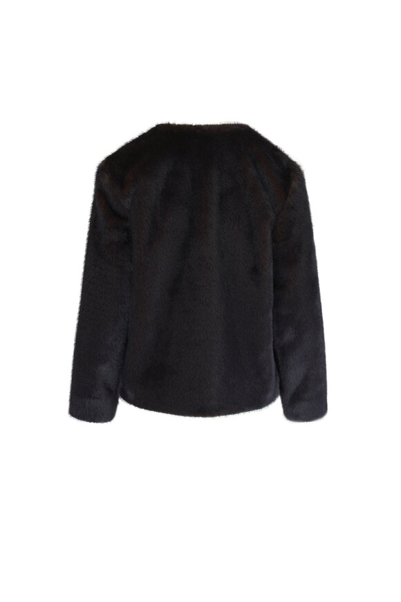 Veronica Beard Griselda Sable Faux Fur Coat - view 2