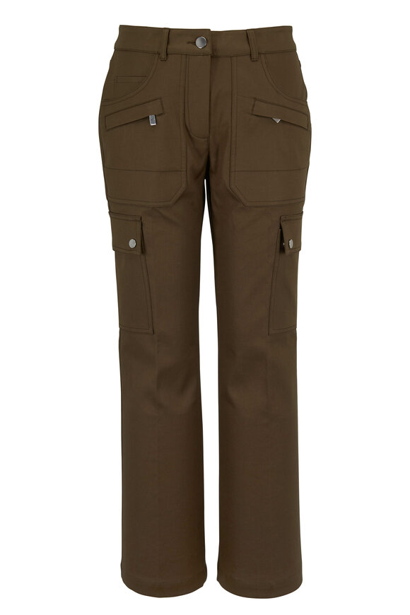 Michael Kors Collection - Spruce Cotton Crop Flare Cargo Pant