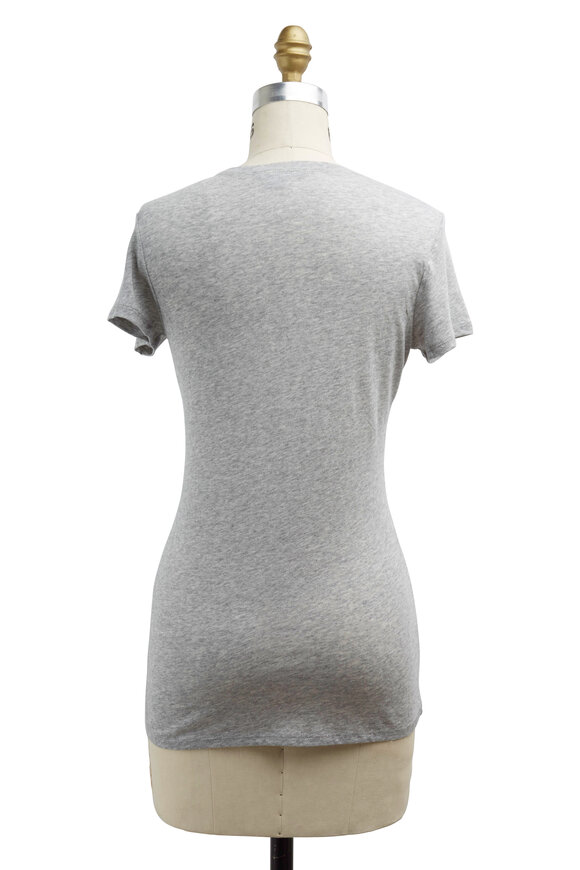 Vince - Little Boy Heather Grey Cotton Tee