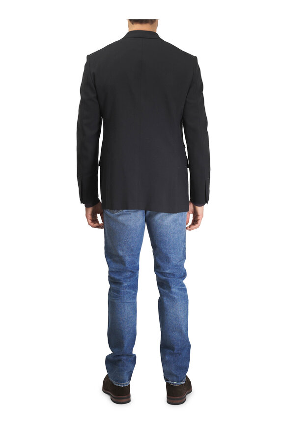 Tom Ford Shelton Black Wool, Cashmere & Silk Sportcoat - view 4