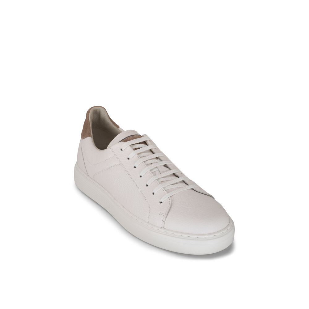 【関税＆送料込み】Brunello Cucinelli White Low Top Sneaker BRUNELLO CUCINELLI 1400$ White Low Top Sneakers - Monili