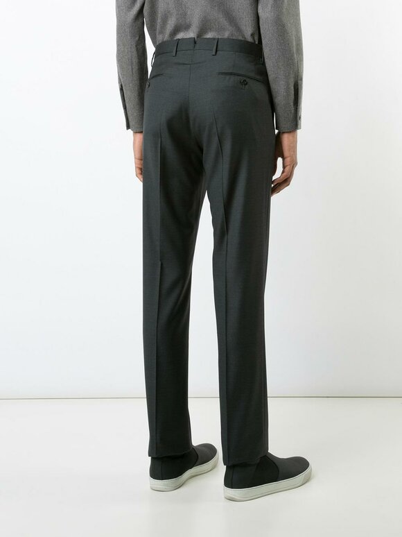 Incotex - Benson Charcoal Gray 150's Wool Trousers