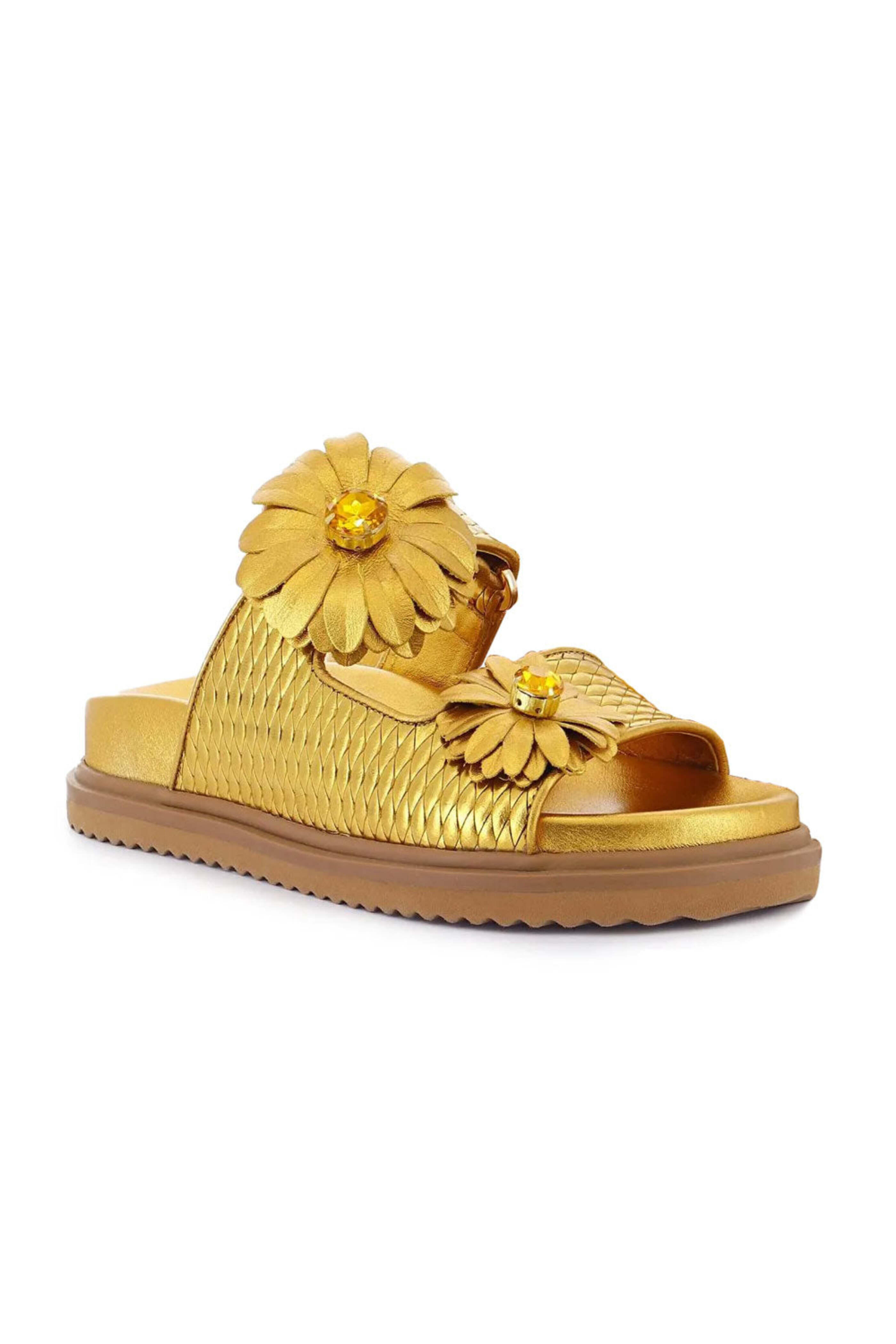 Sophia Webster - Margarita Metallic Slide in Gold
