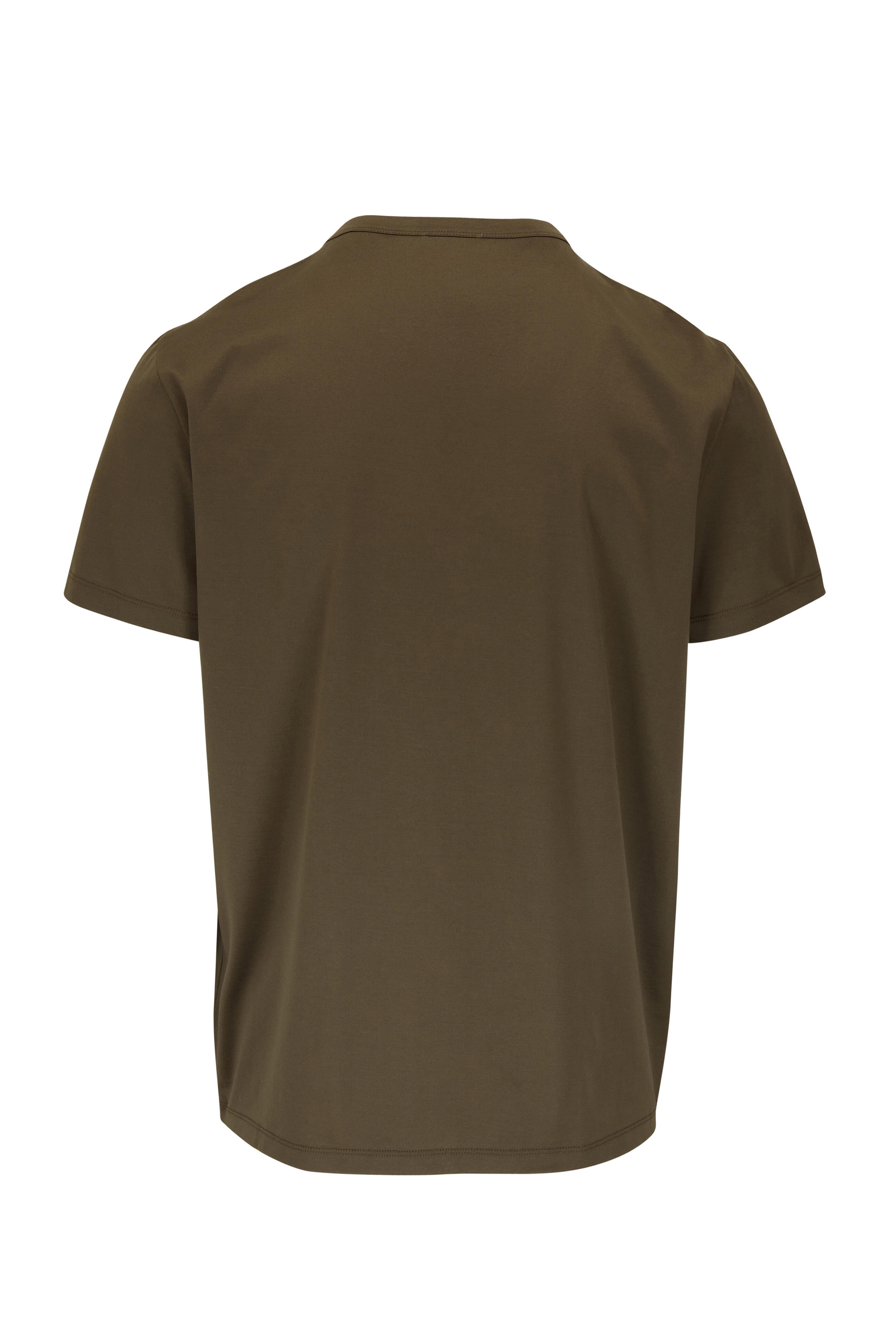 Moncler - Olive Double Logo T-Shirt | Mitchell Stores