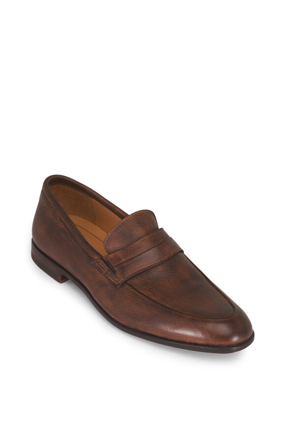 Bontoni Principe Rivolta Medium Brown Leather Loafer - view 1