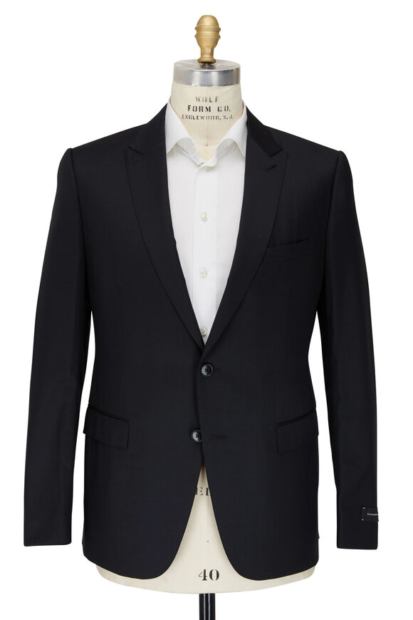 Zegna - Solid Dark Gray Wool Suit