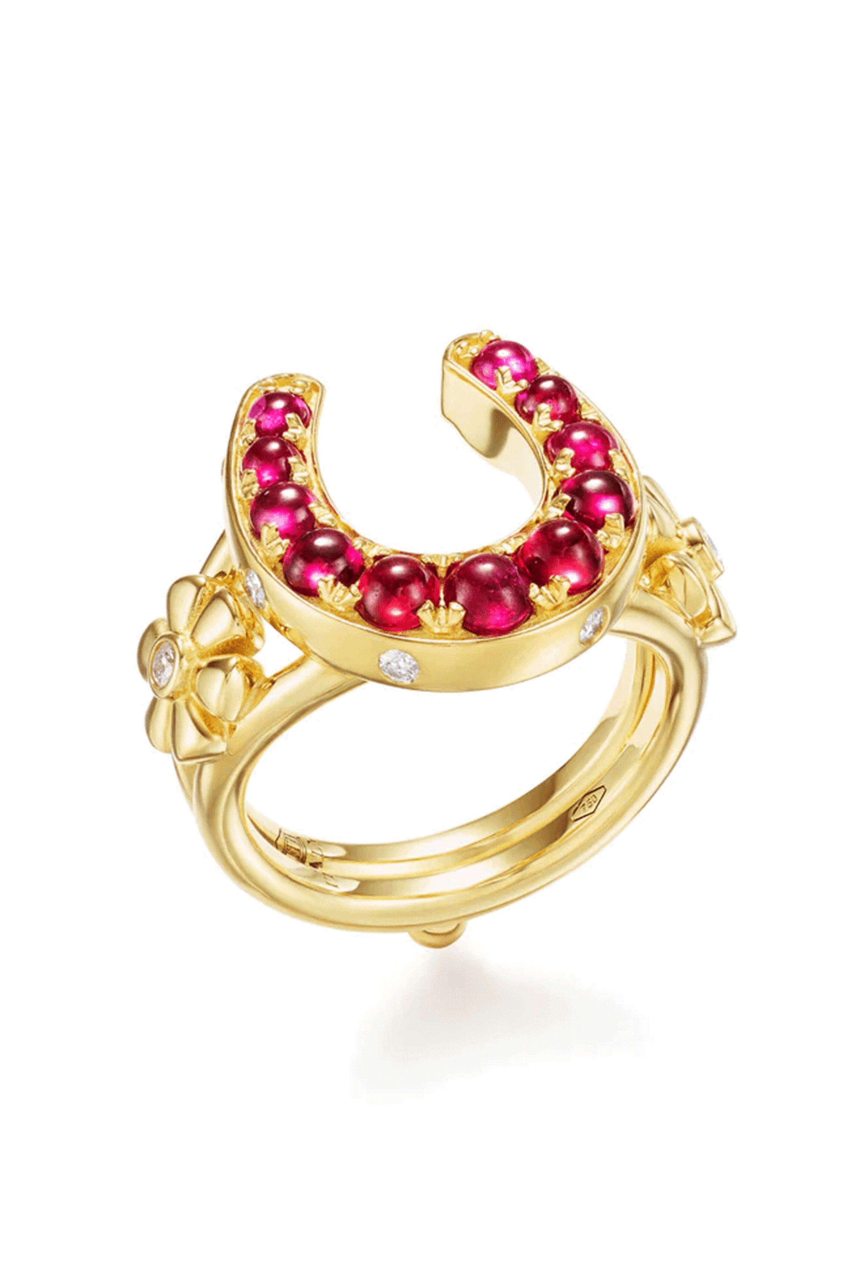 Temple St. Clair - Ruby Horseshoe Ring