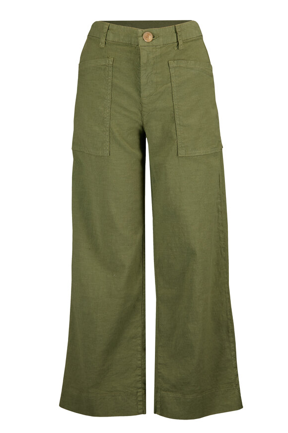 Frank & Eileen Limerick Army Crop Wide-Leg Carpenter Pant - view 1