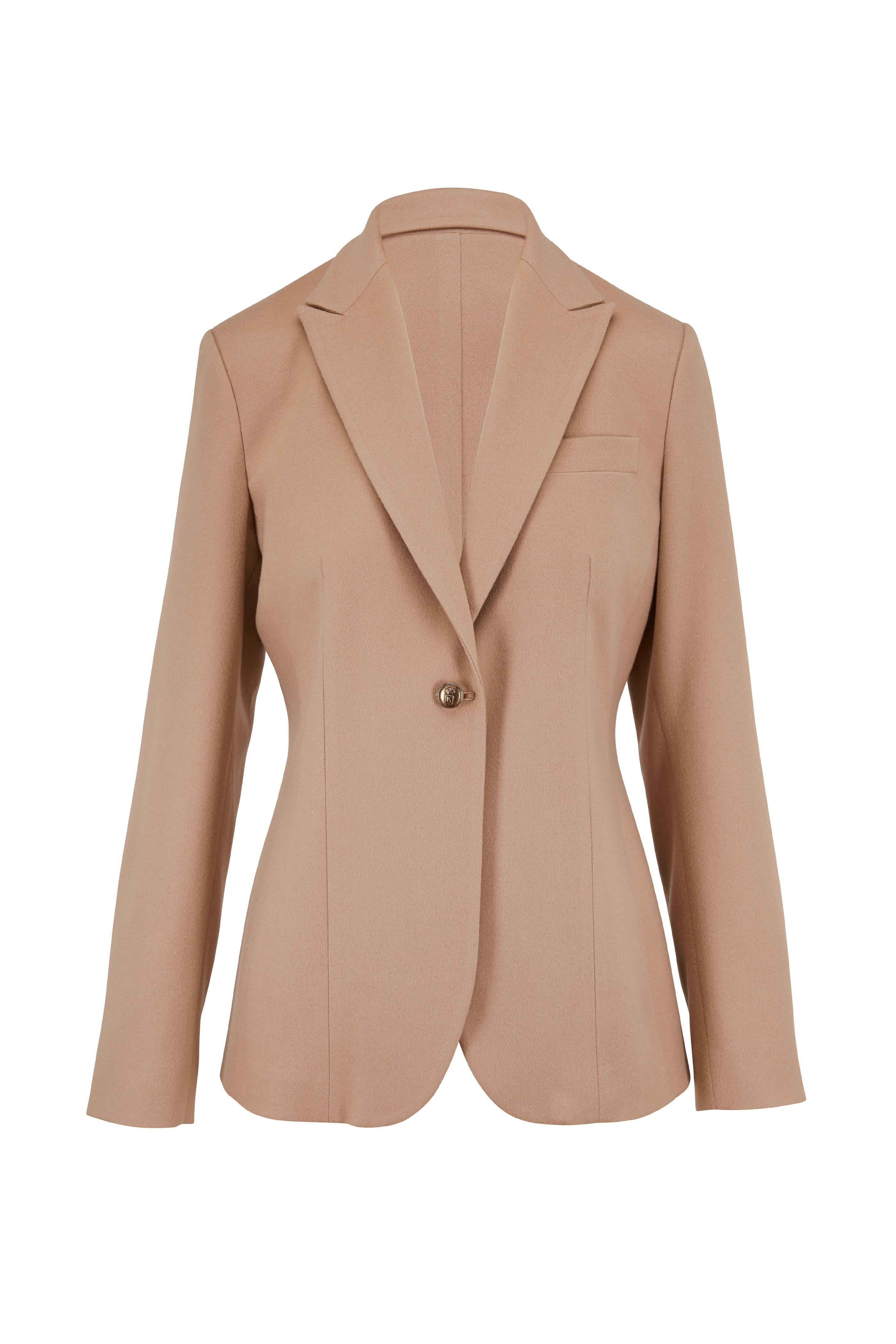 Kiton - Camel Cashmere Single Button Jacket