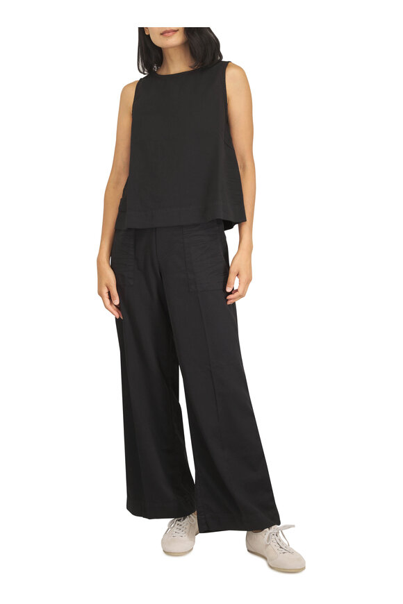Frank & Eileen Madeline Black Denim Patch Pocket Pull-On Pant - view 2