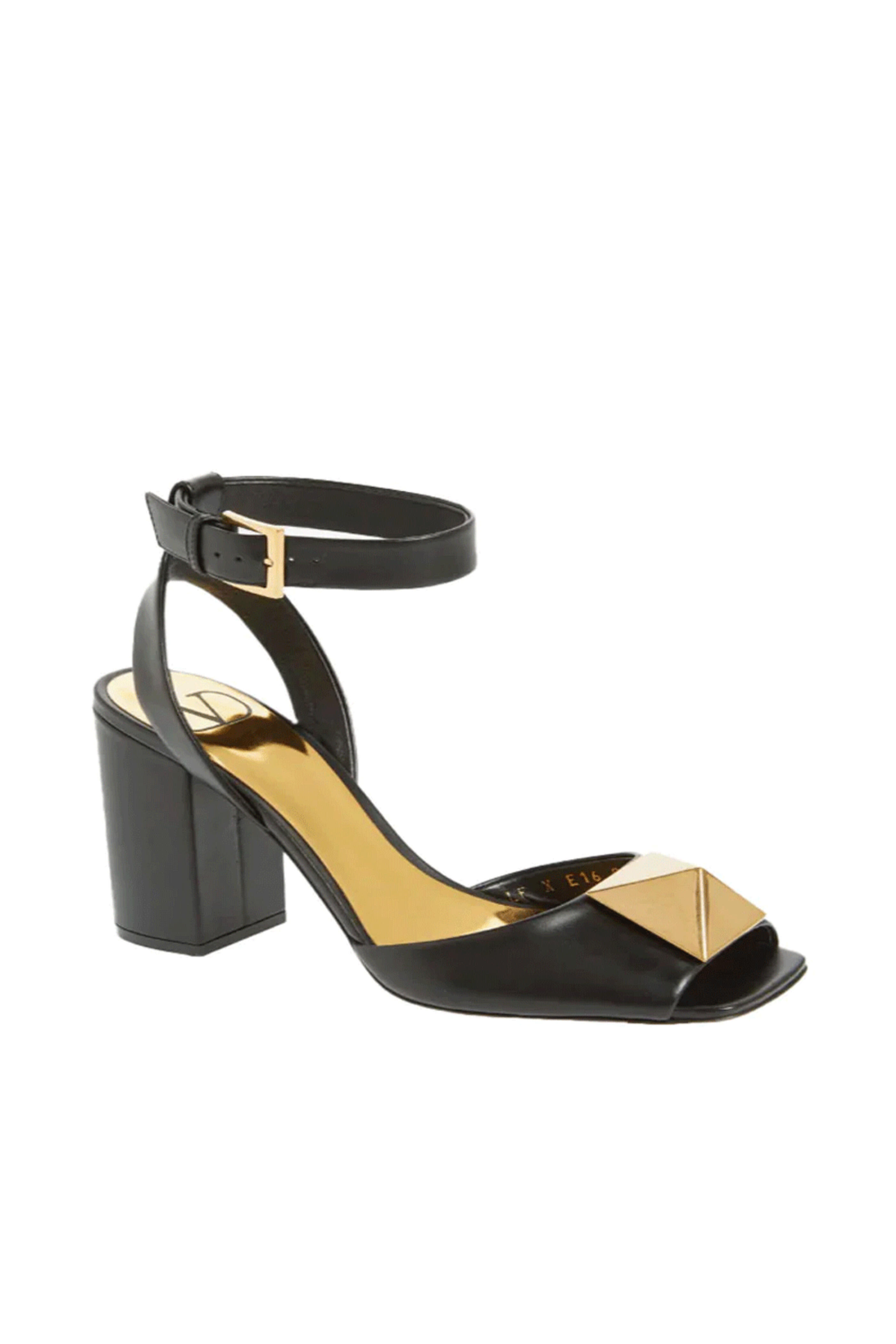 Valentino Garavani - One Stud 90 Sandal Brass Maxi Single in