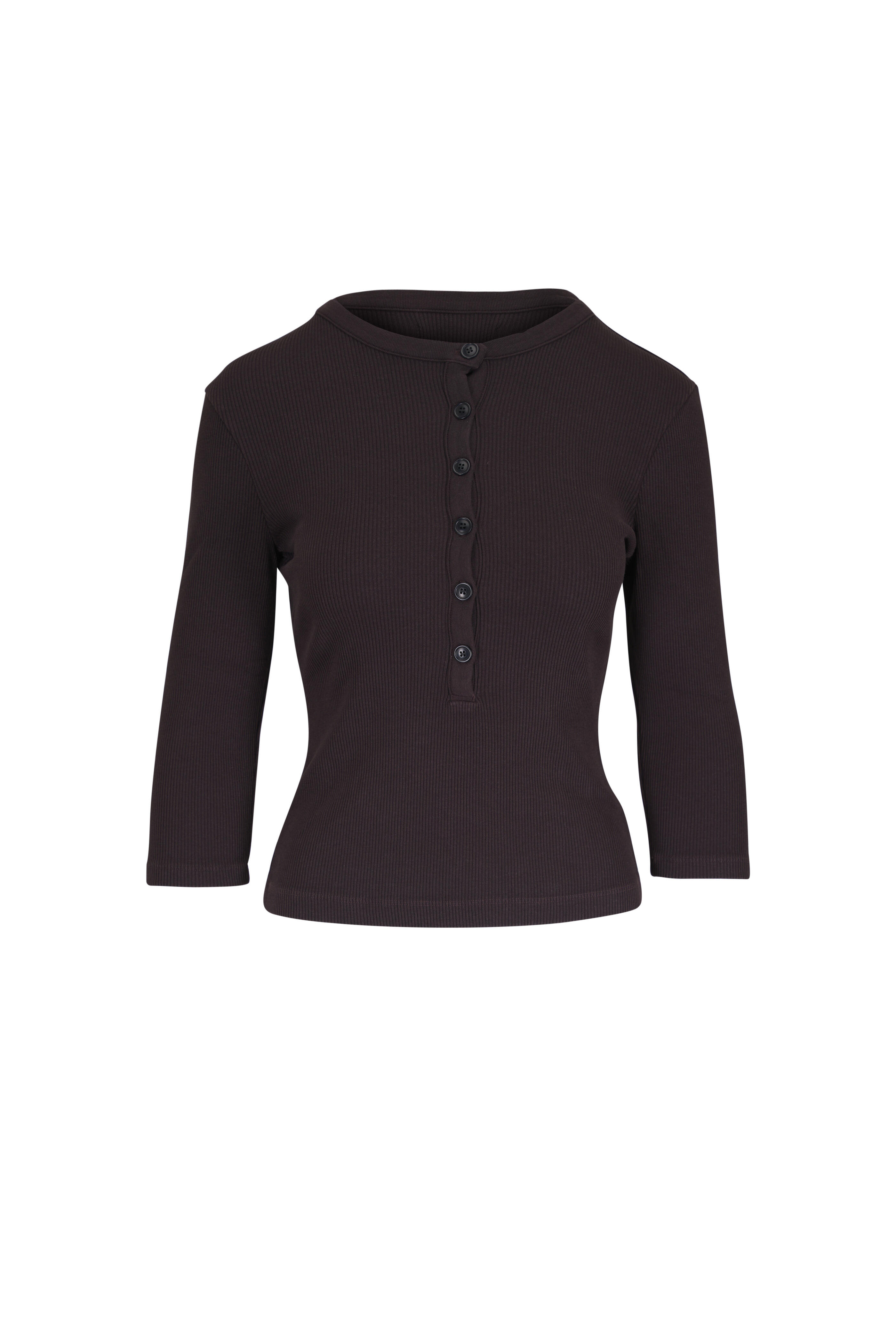 Citizens of Humanity - Boy Chocolate Brown Henley - view 1