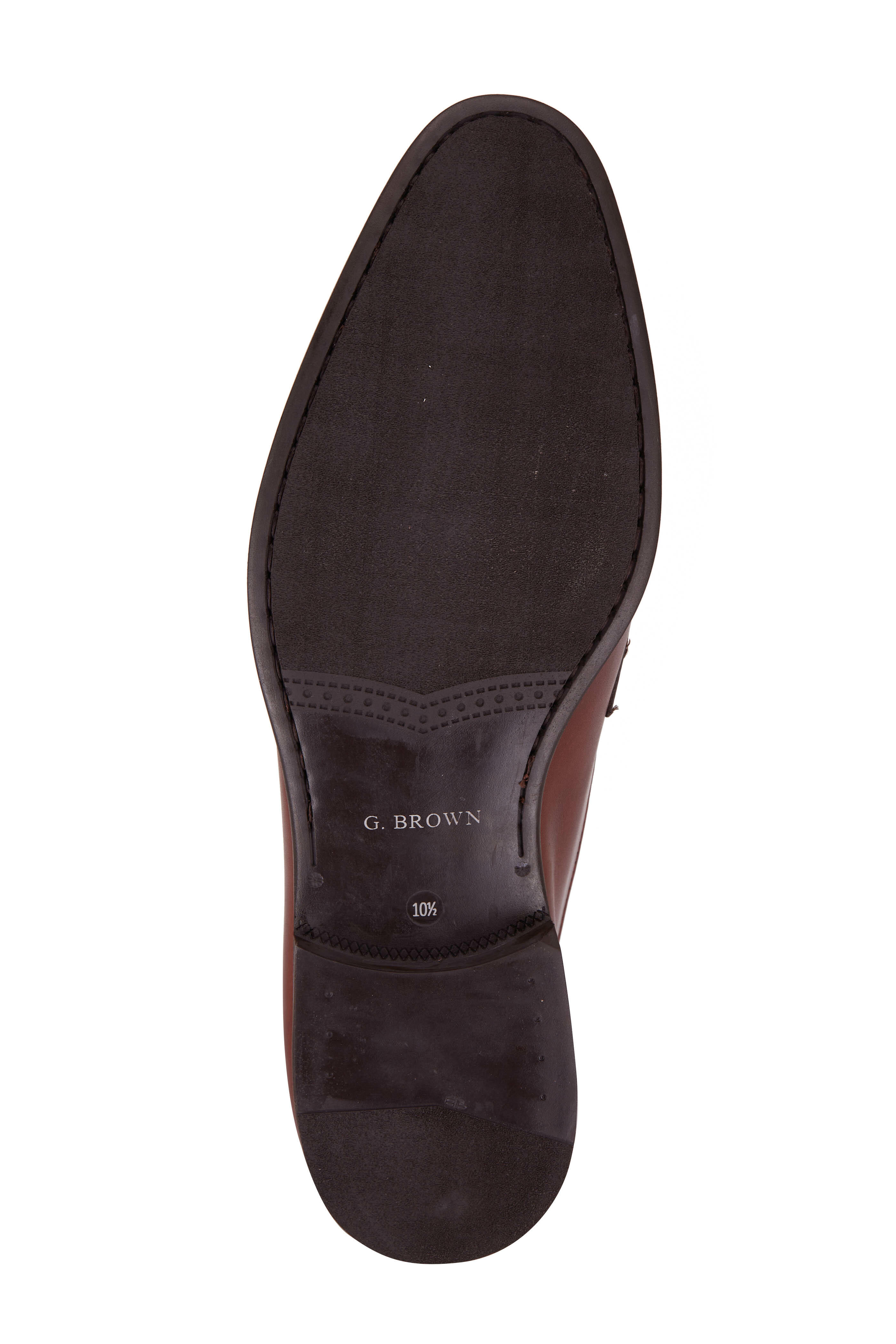 G Brown - Carter Medium Brown Leather Penny Loafer G Brown - Carter Medium Brown Leather Penny Loafer