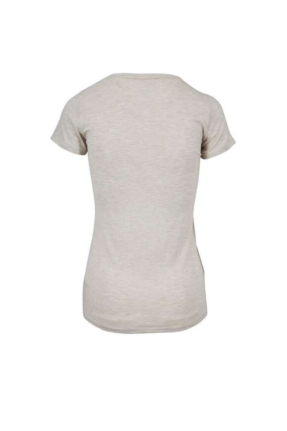 Majestic Ecru Short Sleeve Superwashed T-Shirt - view 2
