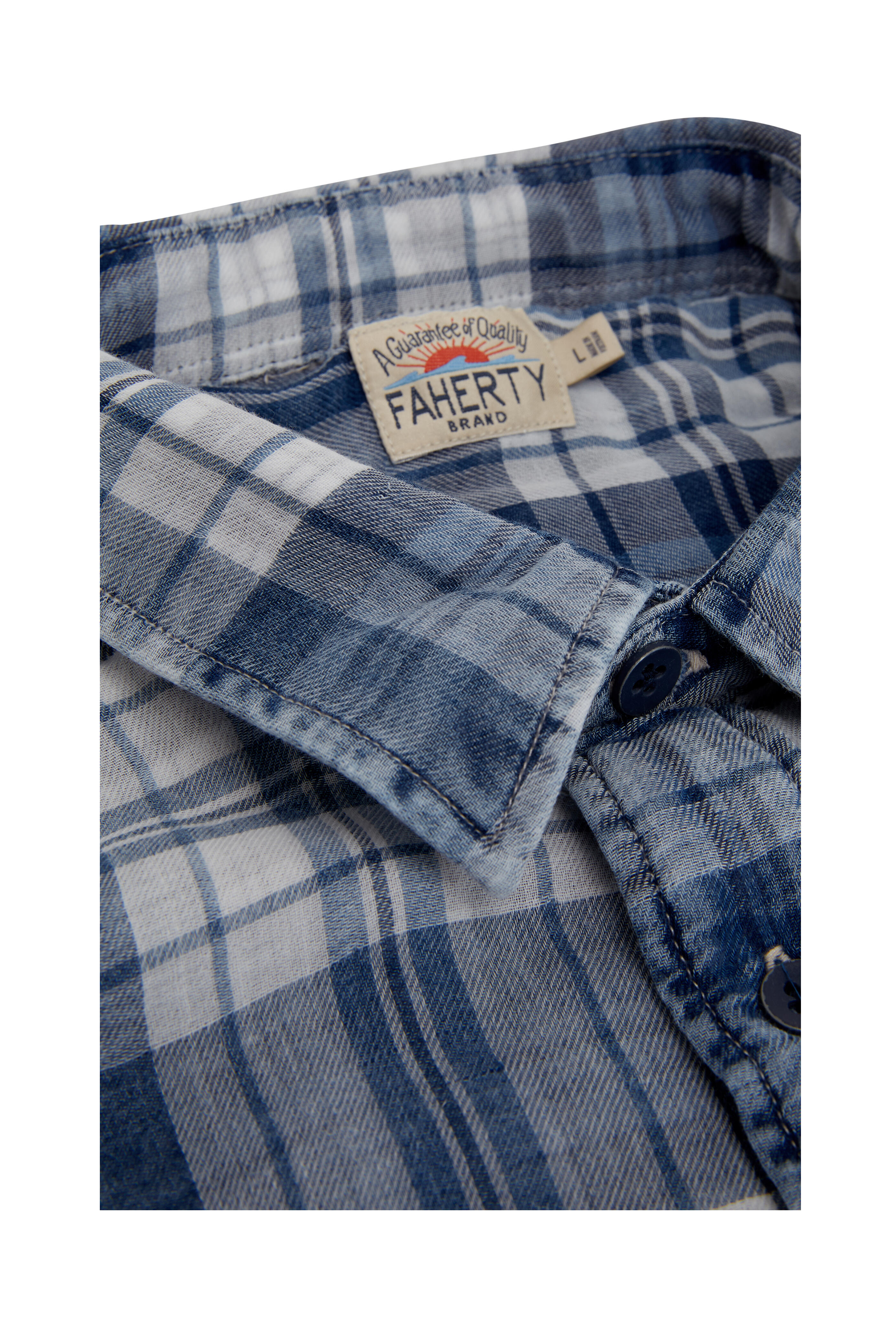 Faherty Brand - Seaview Nautilus Blue Plaid Sport Shirt