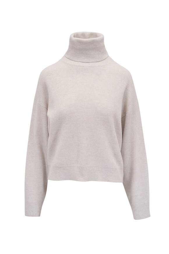 Brunello Cucinelli M0TC8BJ310C159 関税送料込 Brunello Cucinelli - Medium Gray Wool & Cashmere Quarter Zip