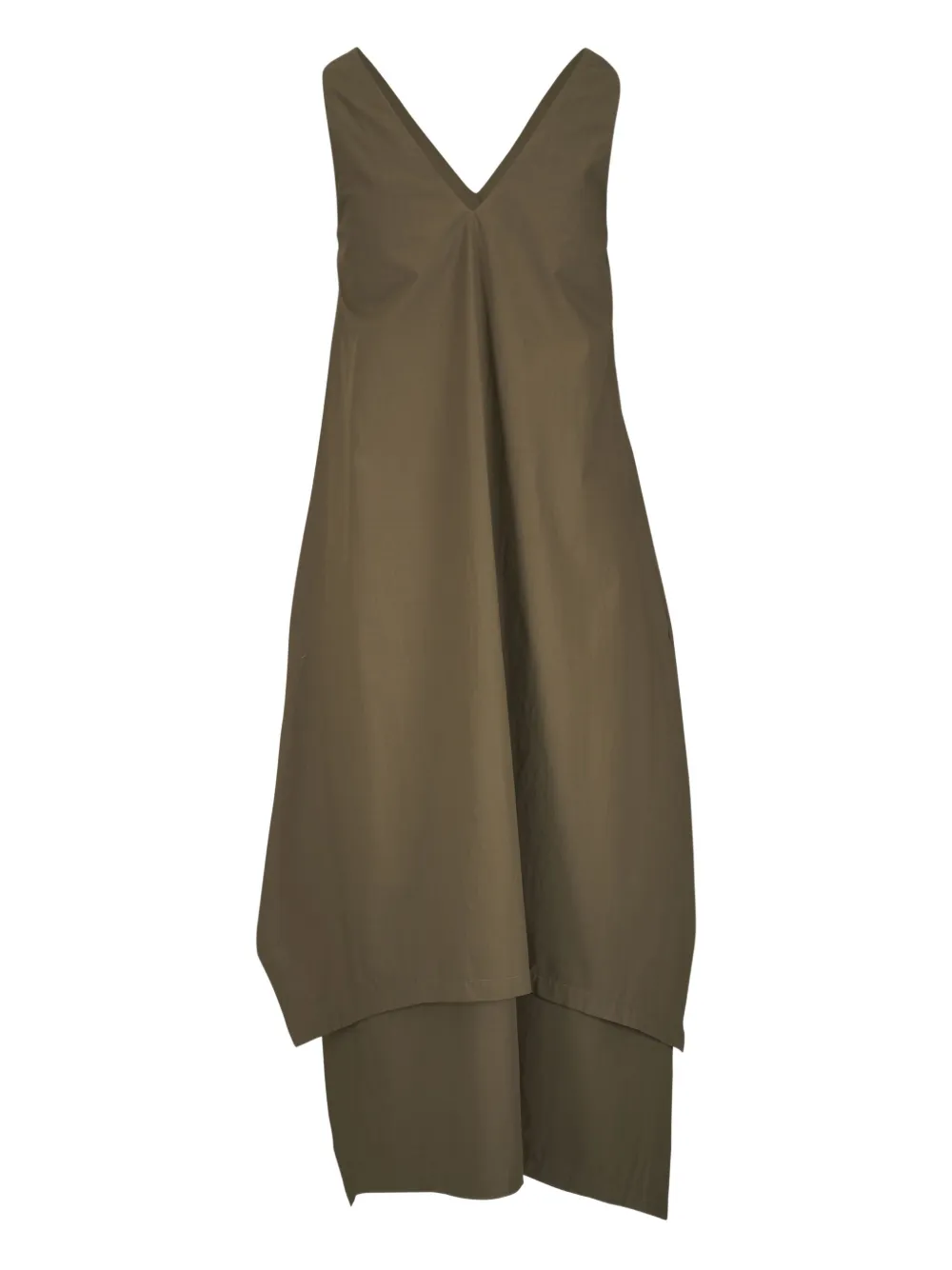 Odeeh - Dark Olive Cotton Poplin Dress