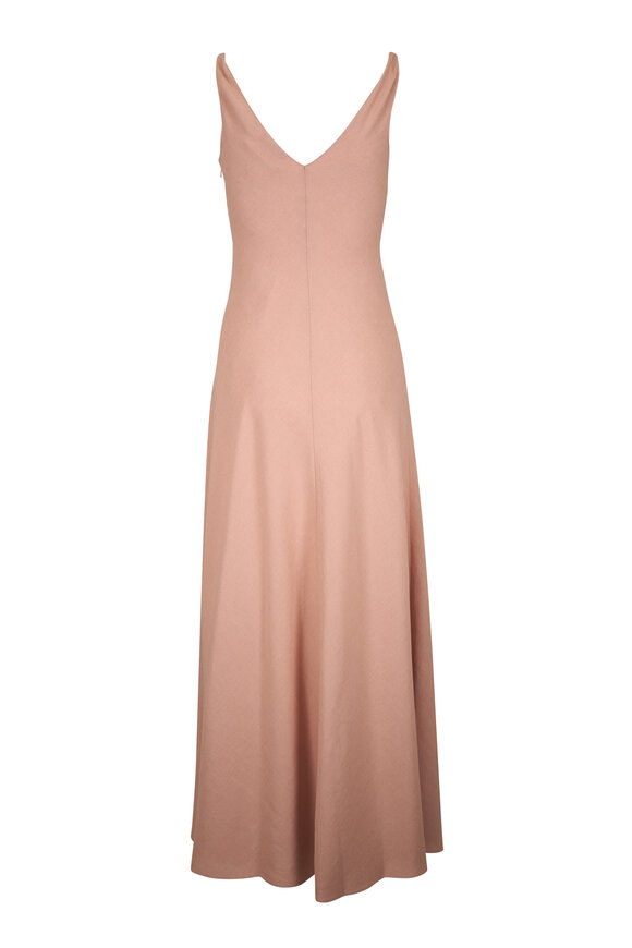 Loro Piana Callie Shell Linen Crepe Maxi Dress - view 2