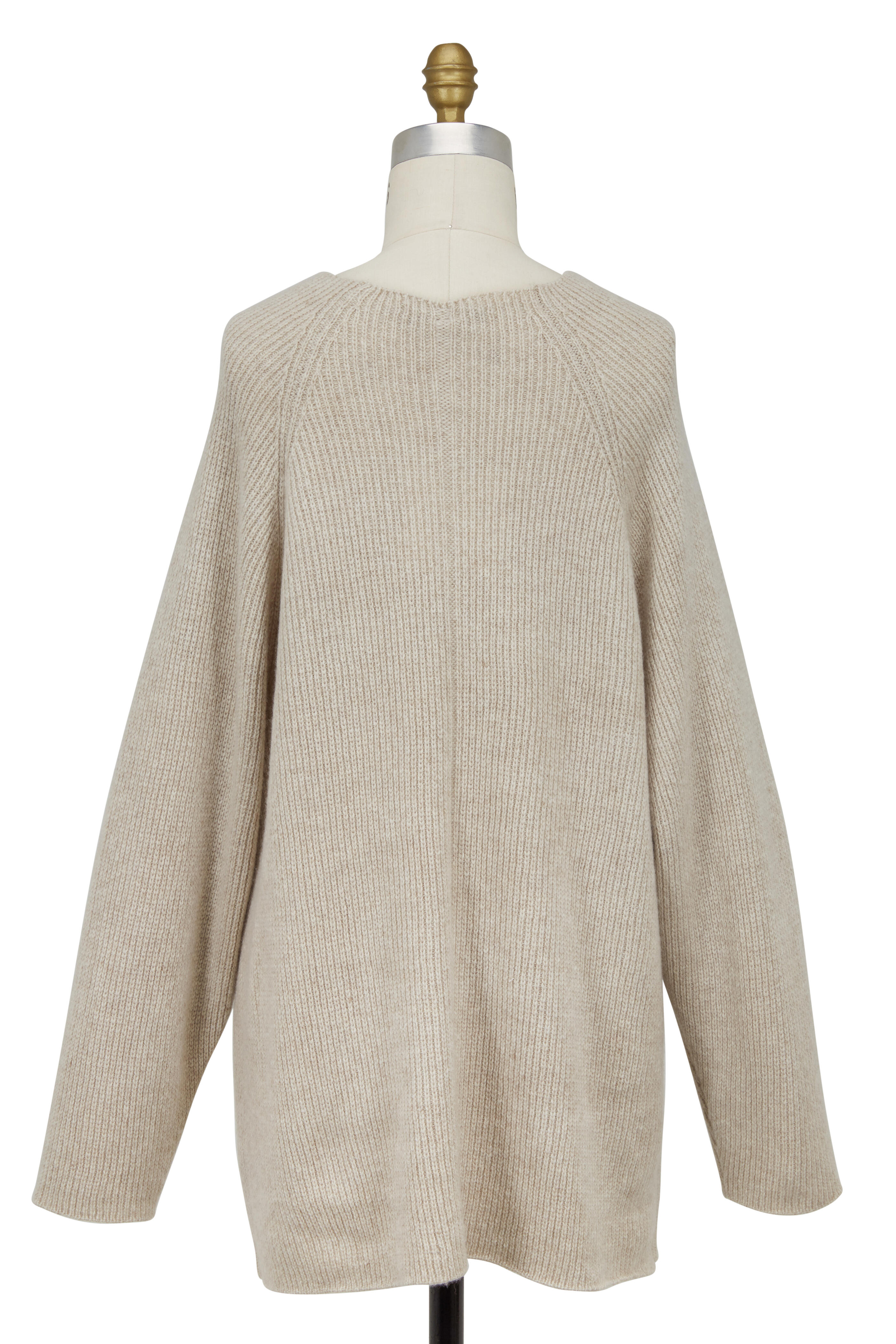 The Row - Kandel Stone Cashmere Tunic Sweater | Mitchell Stores