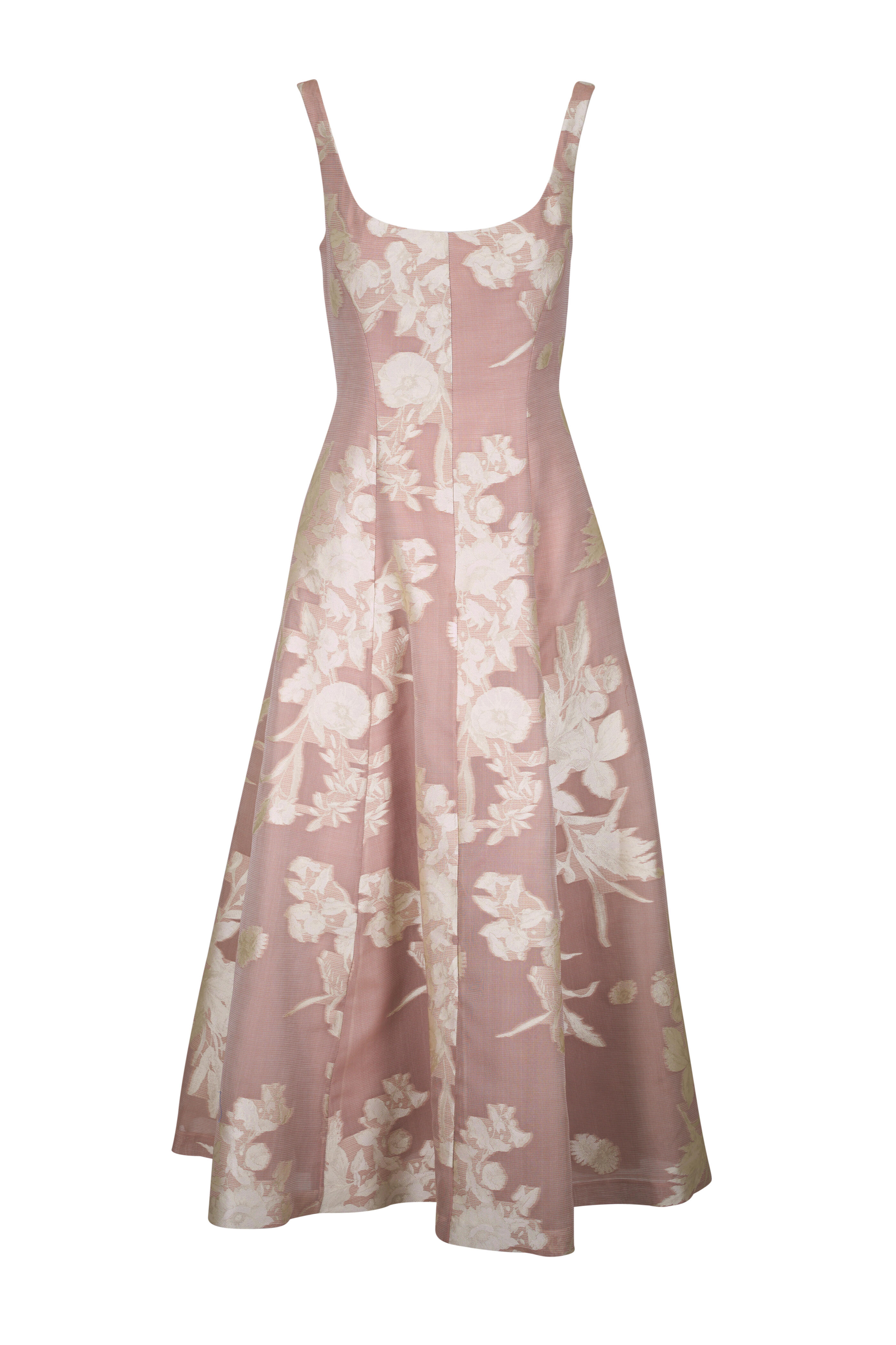 Lela Rose - Floral Fil Coupe Midi Dress