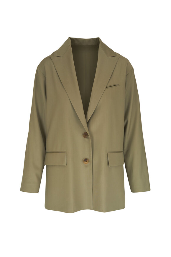 Kiton geometric-print belted jacket - Neutrals