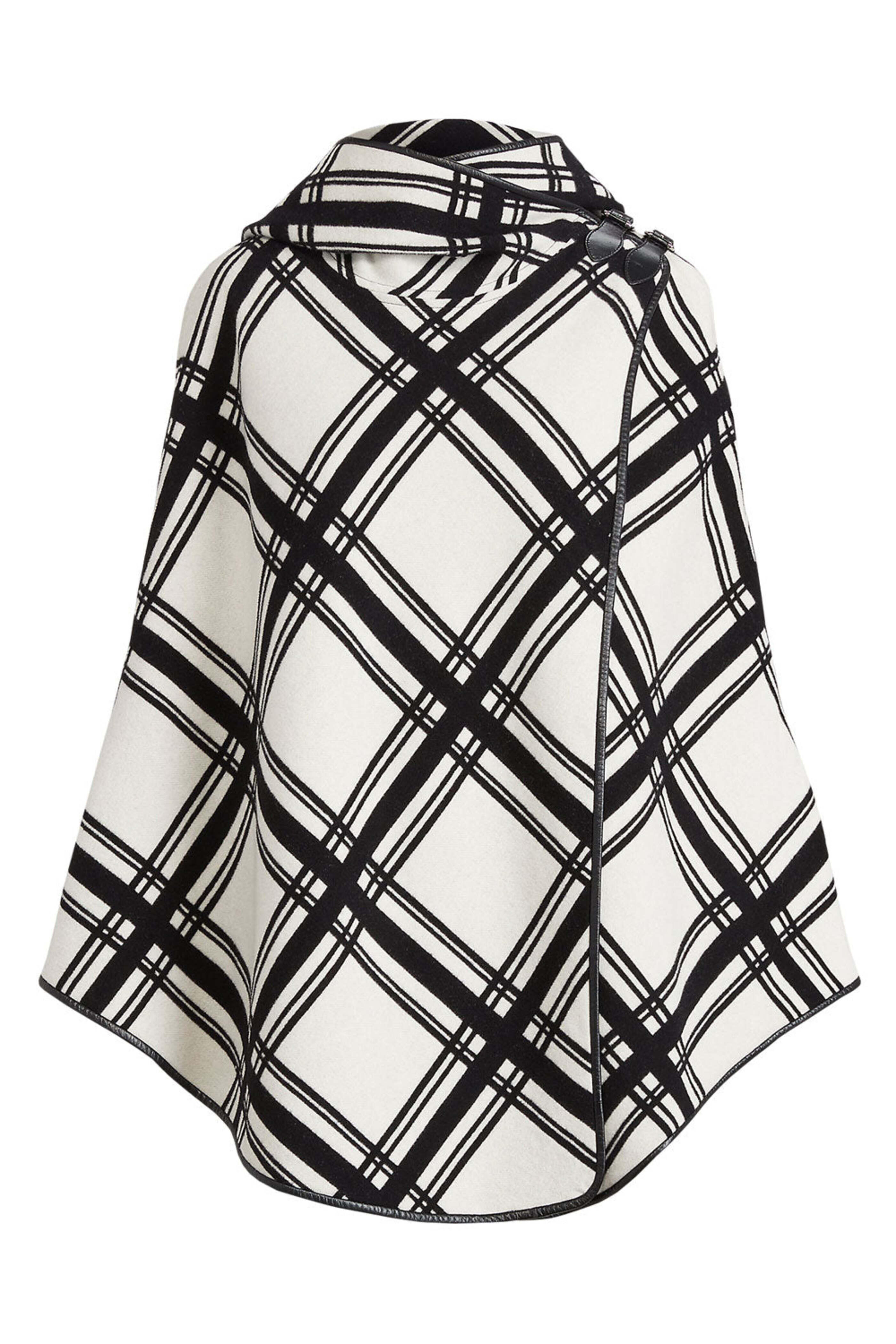 Ralph Lauren - Black and Cream Marsilla Cape