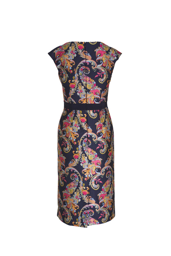 Etro - Navy Floral Printed Dress