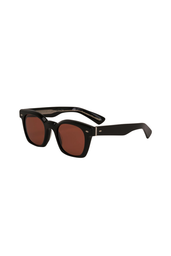 Oliver Peoples - Merceaux Black & Persimmon Sunglasses