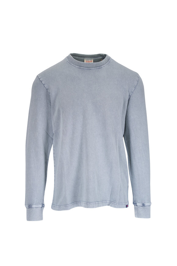 Faherty Brand Lakeshore Gray Recycled Terry Long Sleeve T-Shirt - view 1