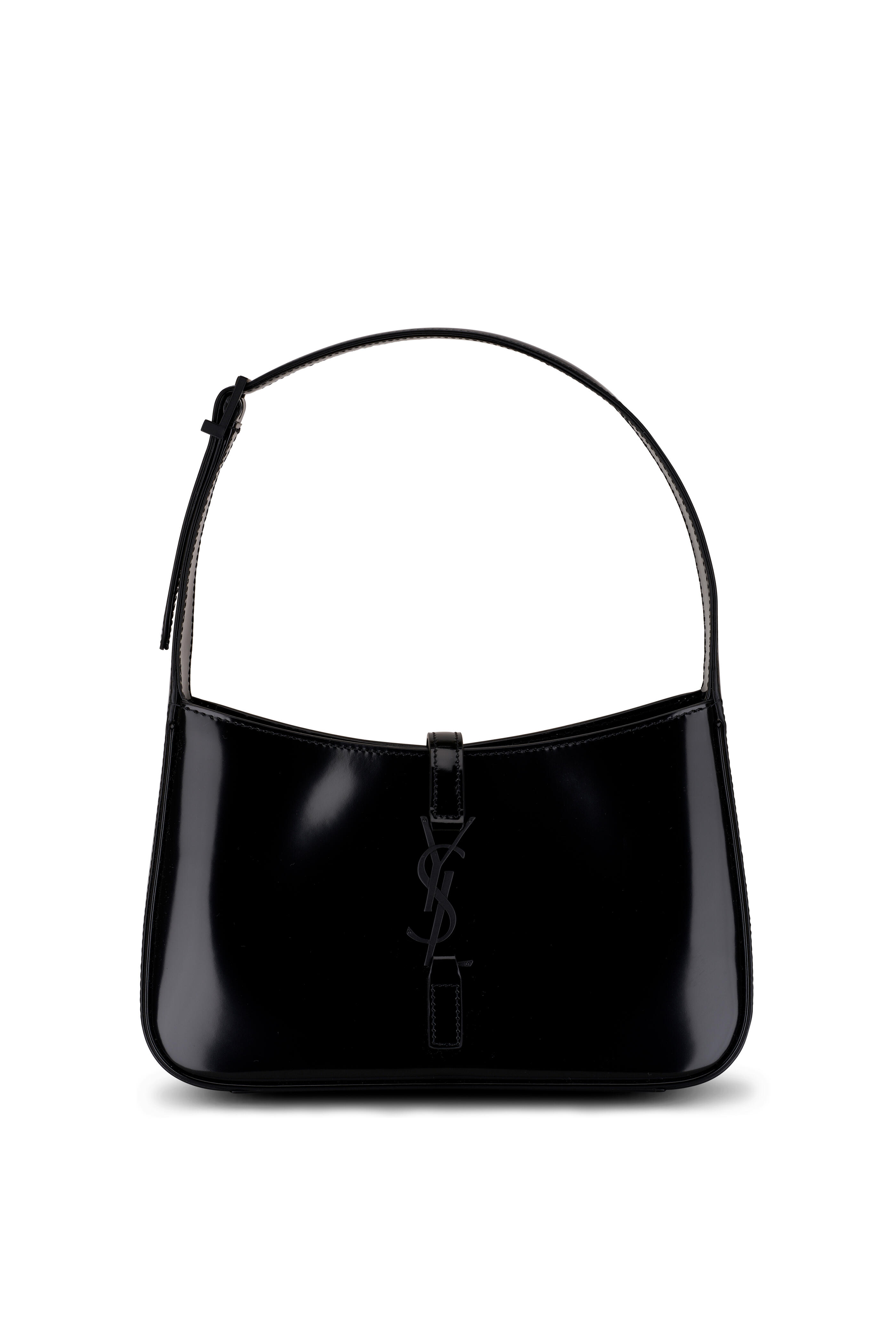 Le 5 A 7 Small Leather Tote Bag in Black - Saint Laurent