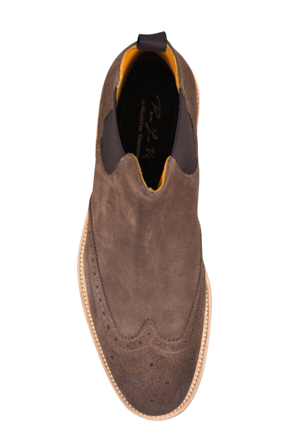 Martin Dingman Napoli Earth Italian Suede Chelsea Boot - view 3