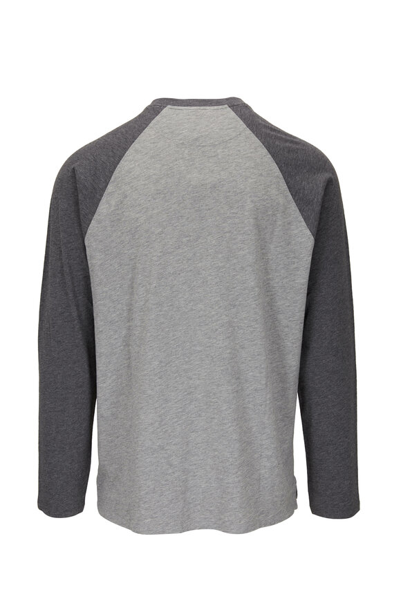 Vince - Charcoal Gray Baseball T-Shirt