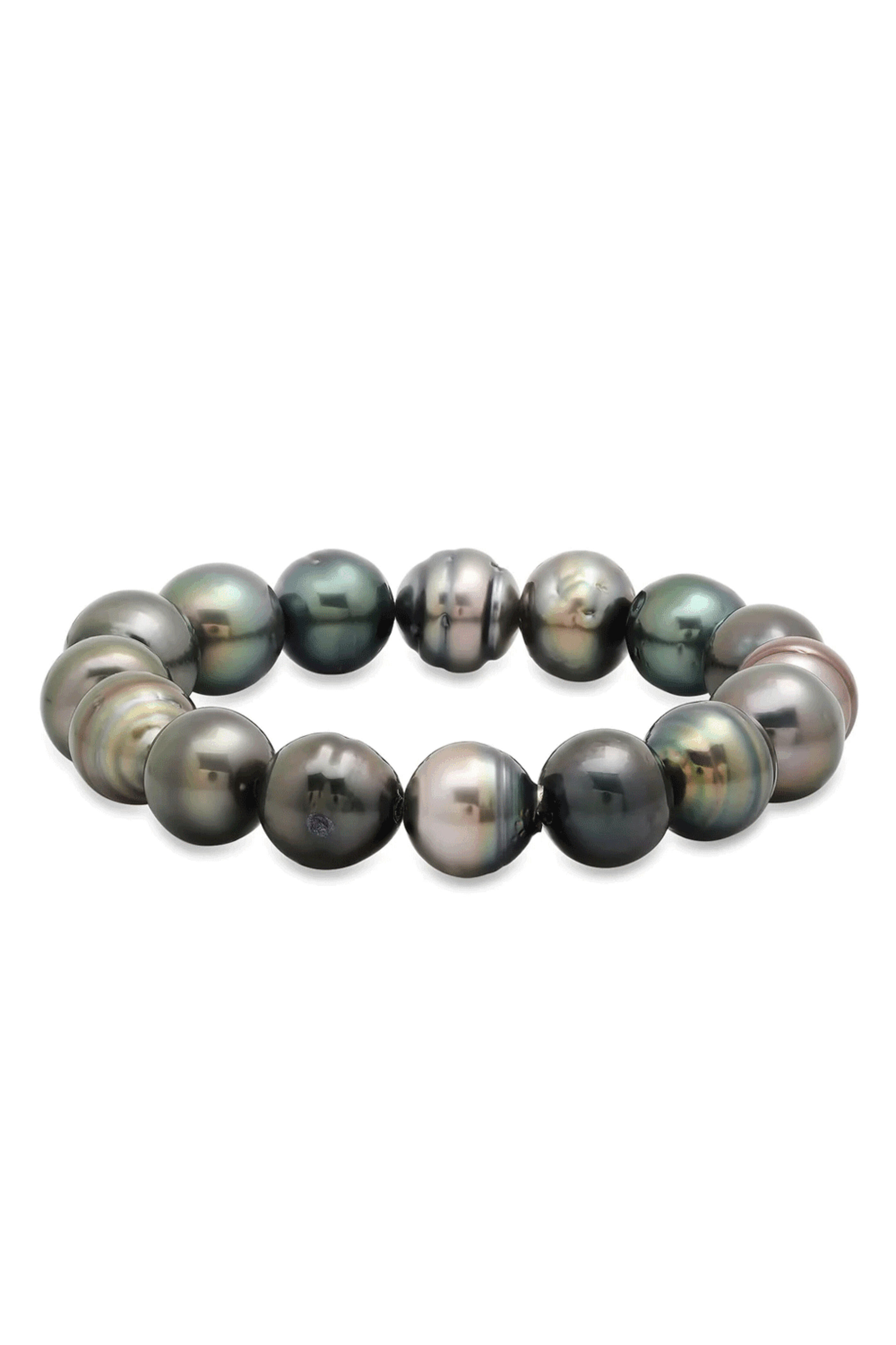 Samira 13 - Tahitian Pearl Stretch Bracelet