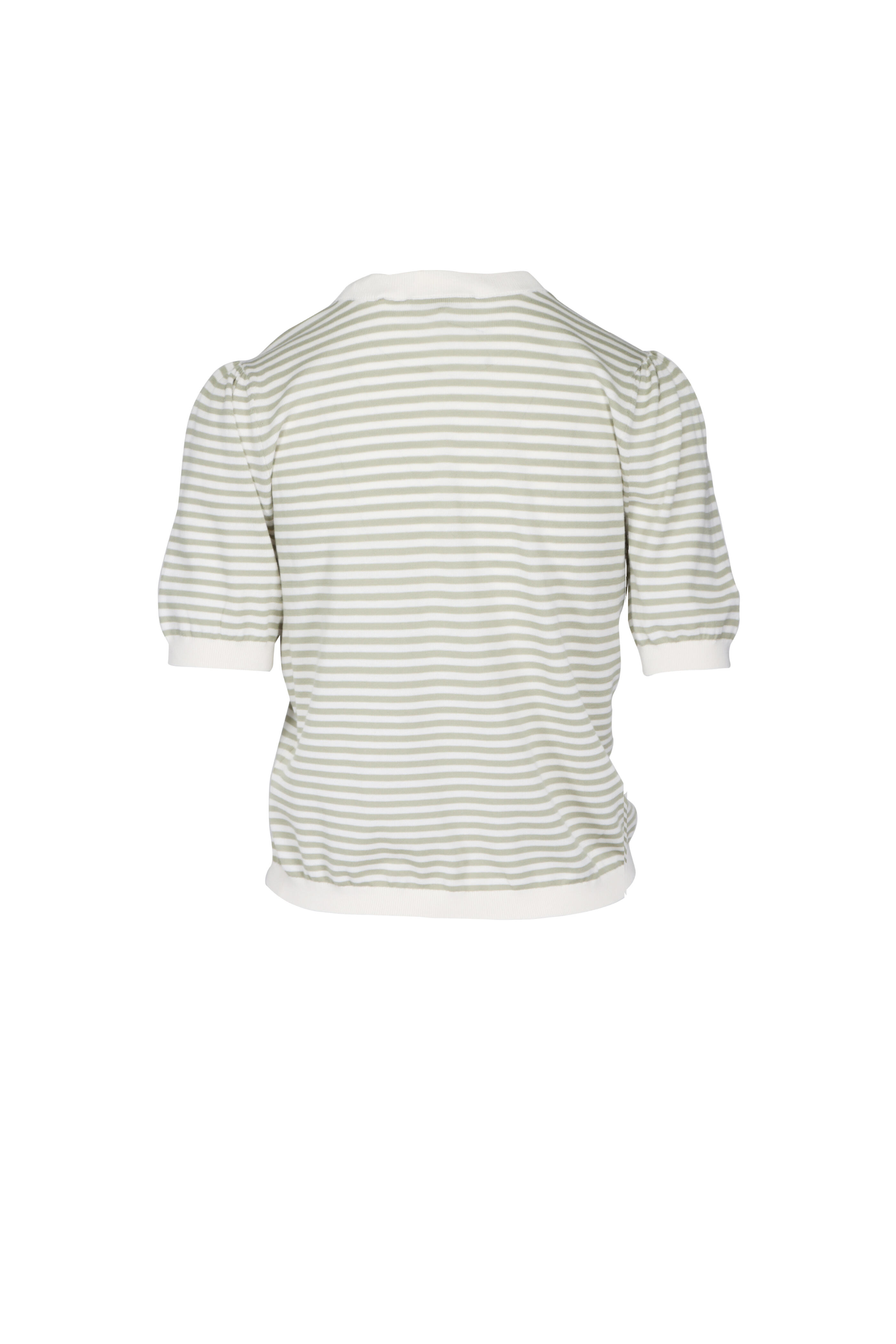 Frame - The Sage Striped Gather Sweater