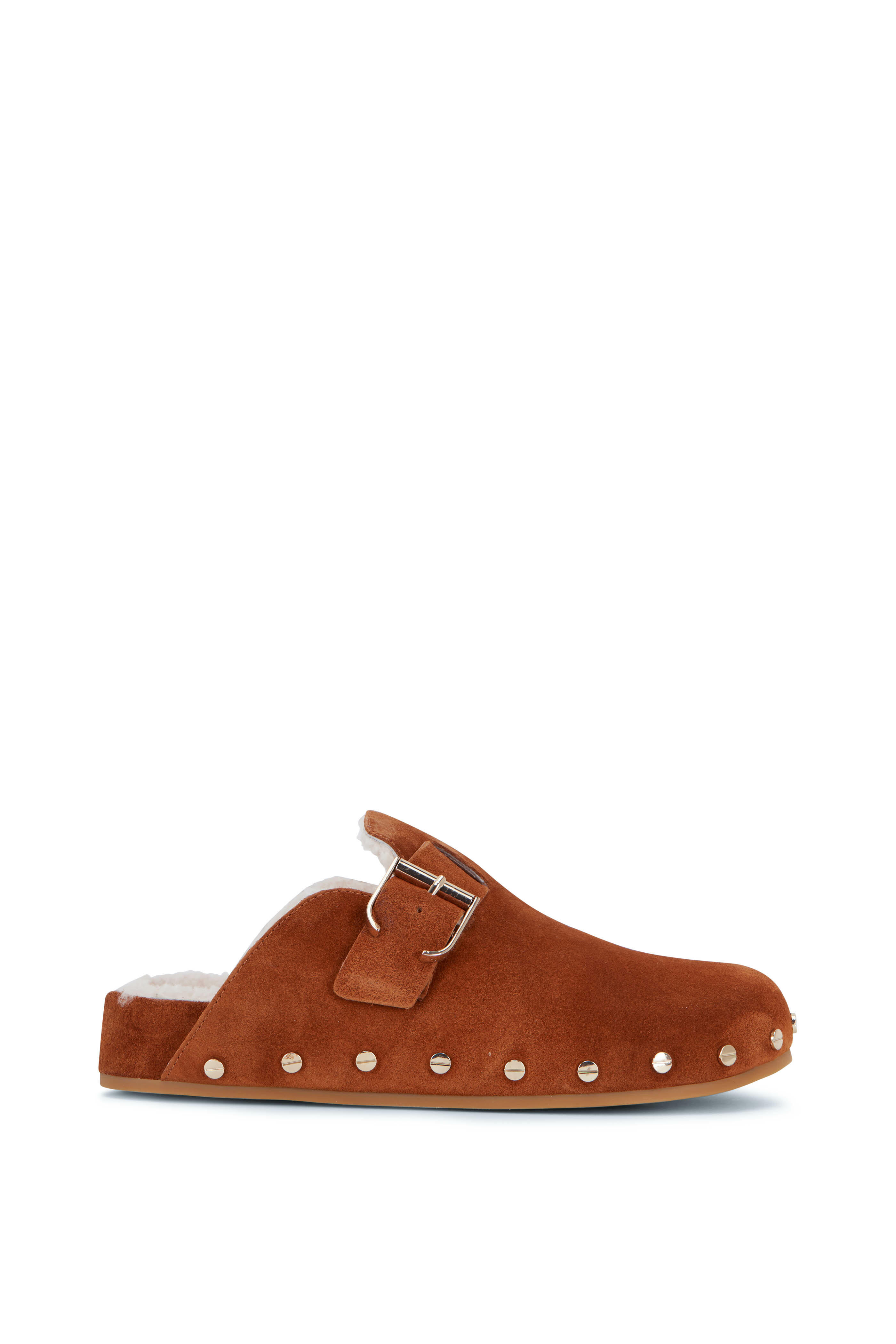 Veronica Beard - Fern Coco Suede Shearling Lined Clog