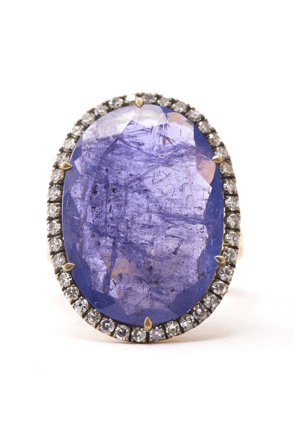 Sylva & Cie Tanzanite Oval Ring - view 1